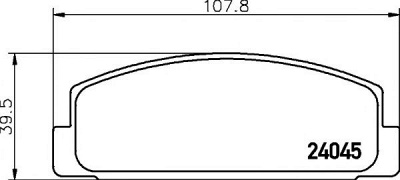HELLA PAGID 8db355011131 -  Комплект тормозных колодок, дисковый тормоз